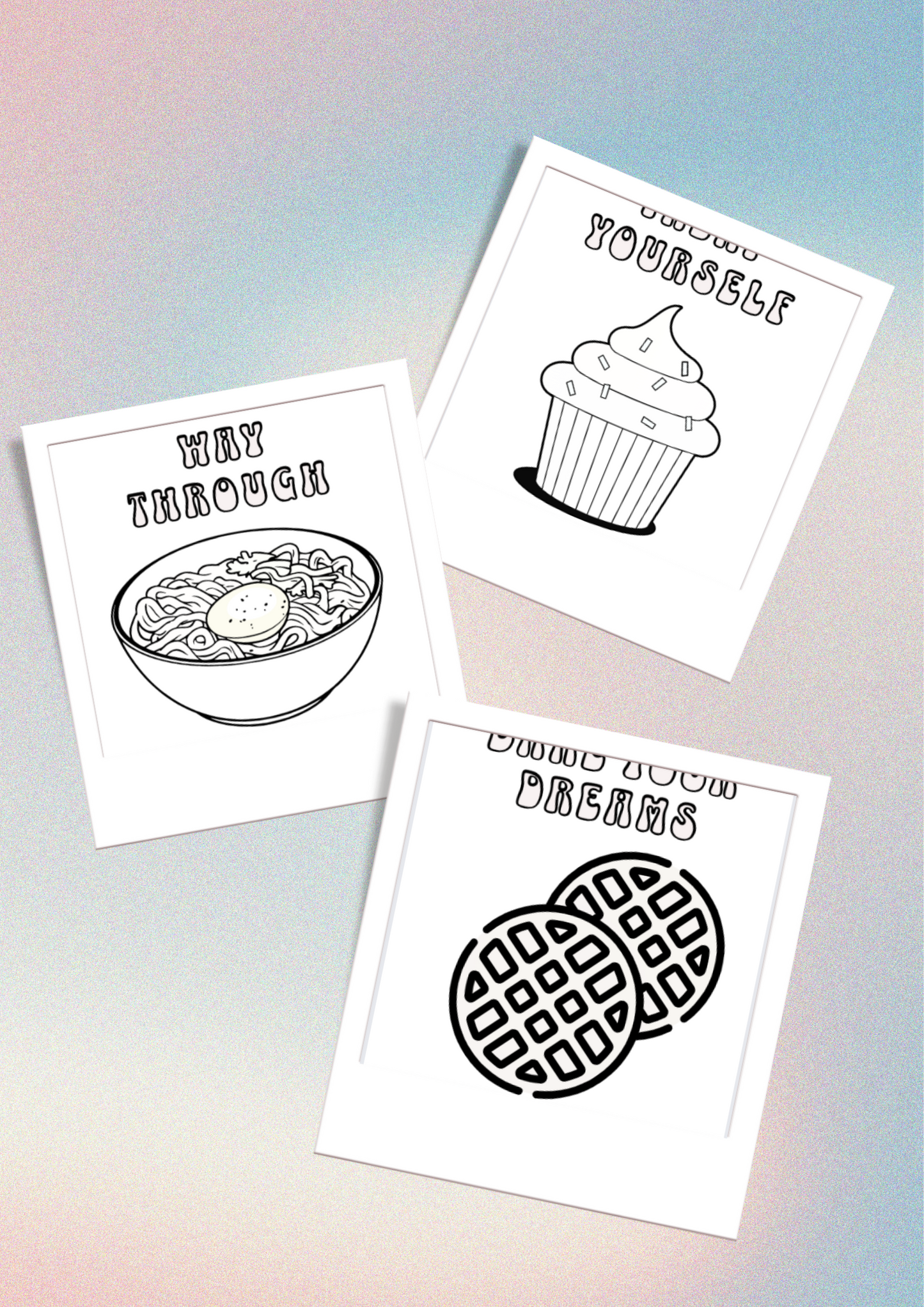 Echo of Ease Coloring Book: Deliciously Positive – A Food & Snack-Themed with 41 Stress-Relieving Messages