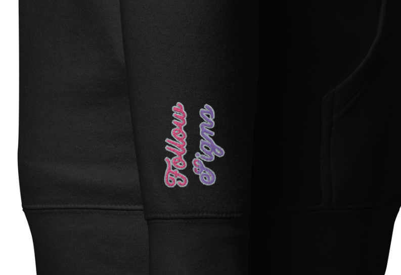 FIND YOUR CALLING (Listen Within) + (Follow Signs) Unisex Embroidered Hoodie