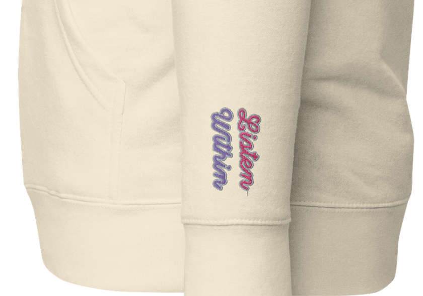 FIND YOUR CALLING (Listen Within) + (Follow Signs) Unisex Embroidered Hoodie