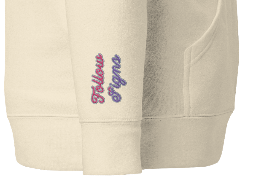 FIND YOUR CALLING (Listen Within) + (Follow Signs) Unisex Embroidered Hoodie