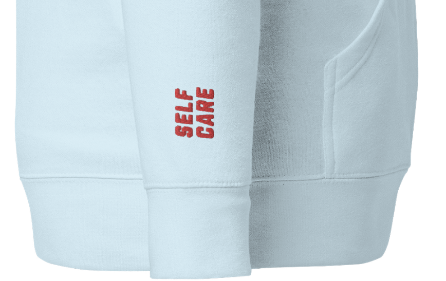 MY MIND MATTERS (Self-Care) + (Is Not Selfish) Unisex Embroidered Hoodie