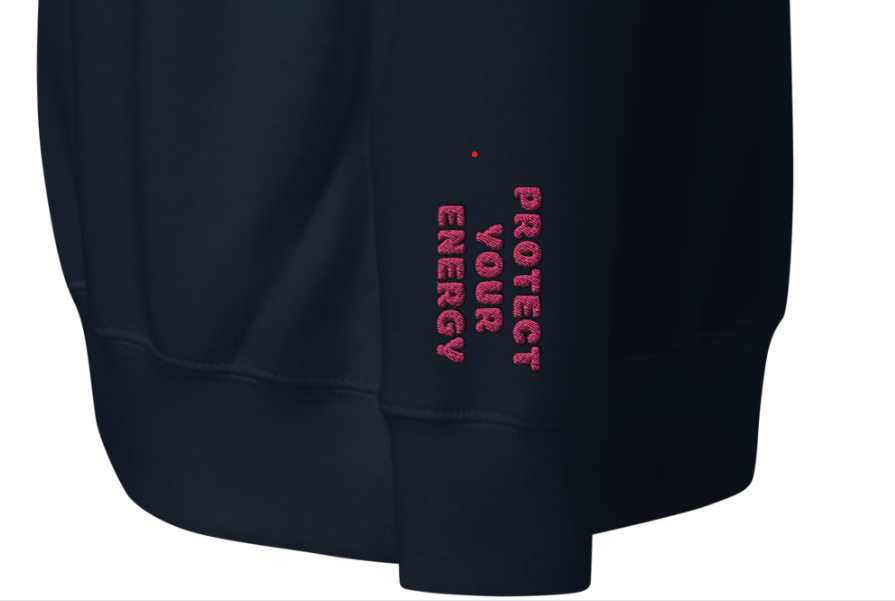 EMPATH (Protect Your Energy) + (Feel Deeply) Unisex Premium Embroidered Sweatshirt
