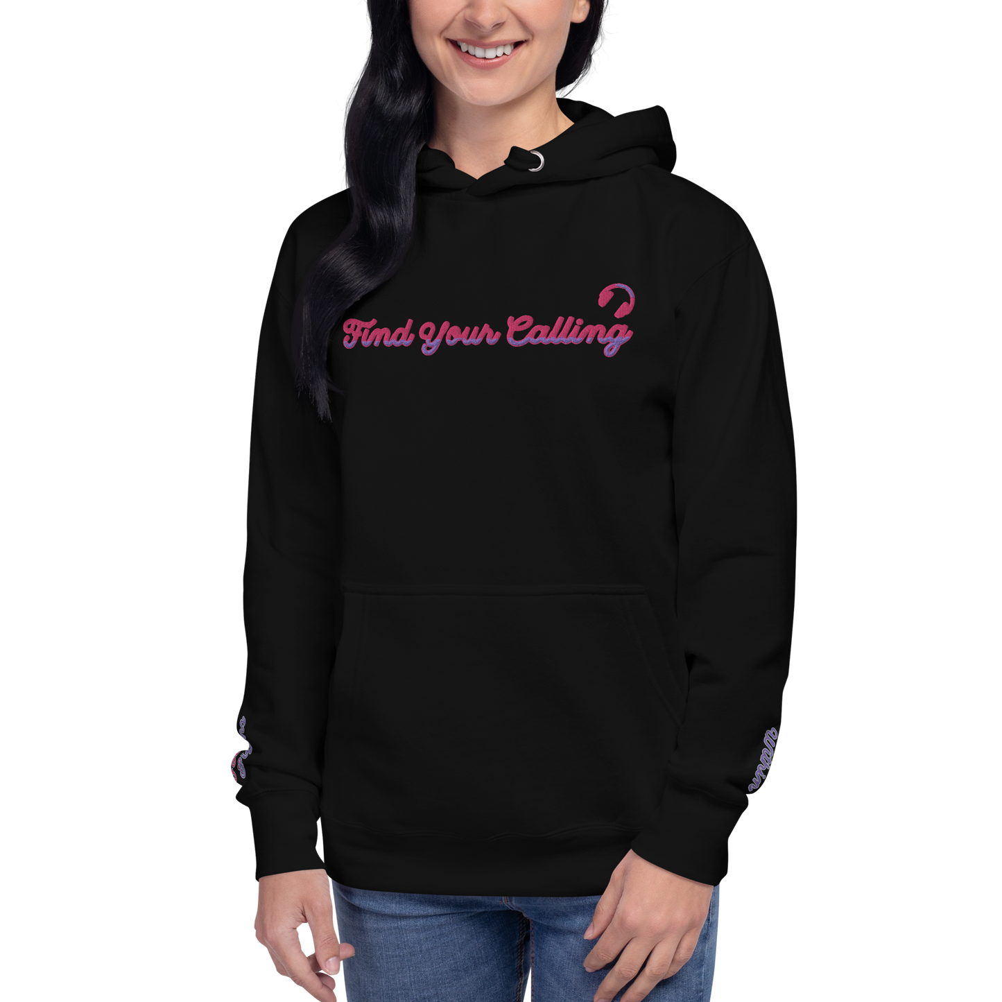 FIND YOUR CALLING (Listen Within) + (Follow Signs) Unisex Embroidered Hoodie