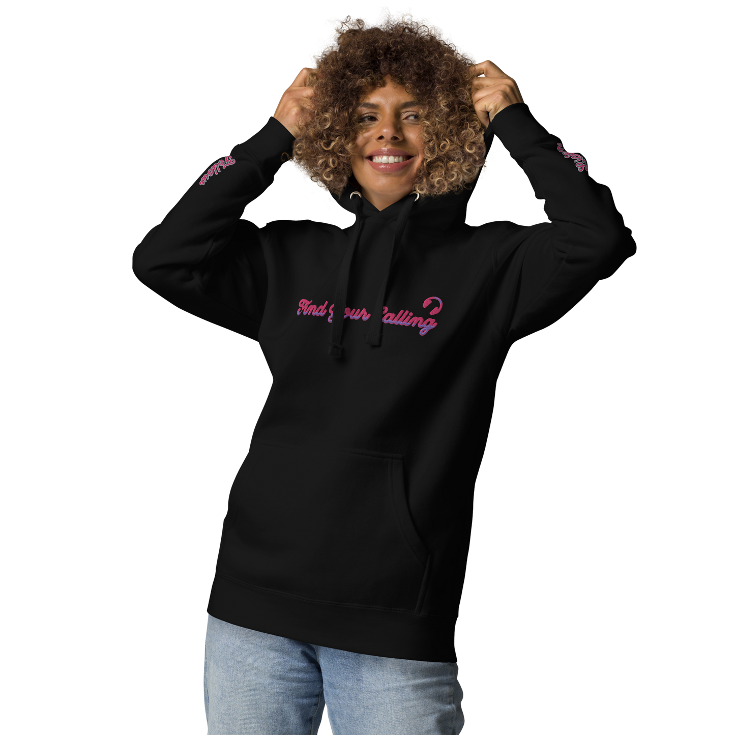 FIND YOUR CALLING (Listen Within) + (Follow Signs) Unisex Embroidered Hoodie