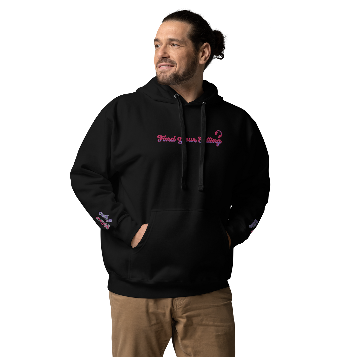 FIND YOUR CALLING (Listen Within) + (Follow Signs) Unisex Embroidered Hoodie