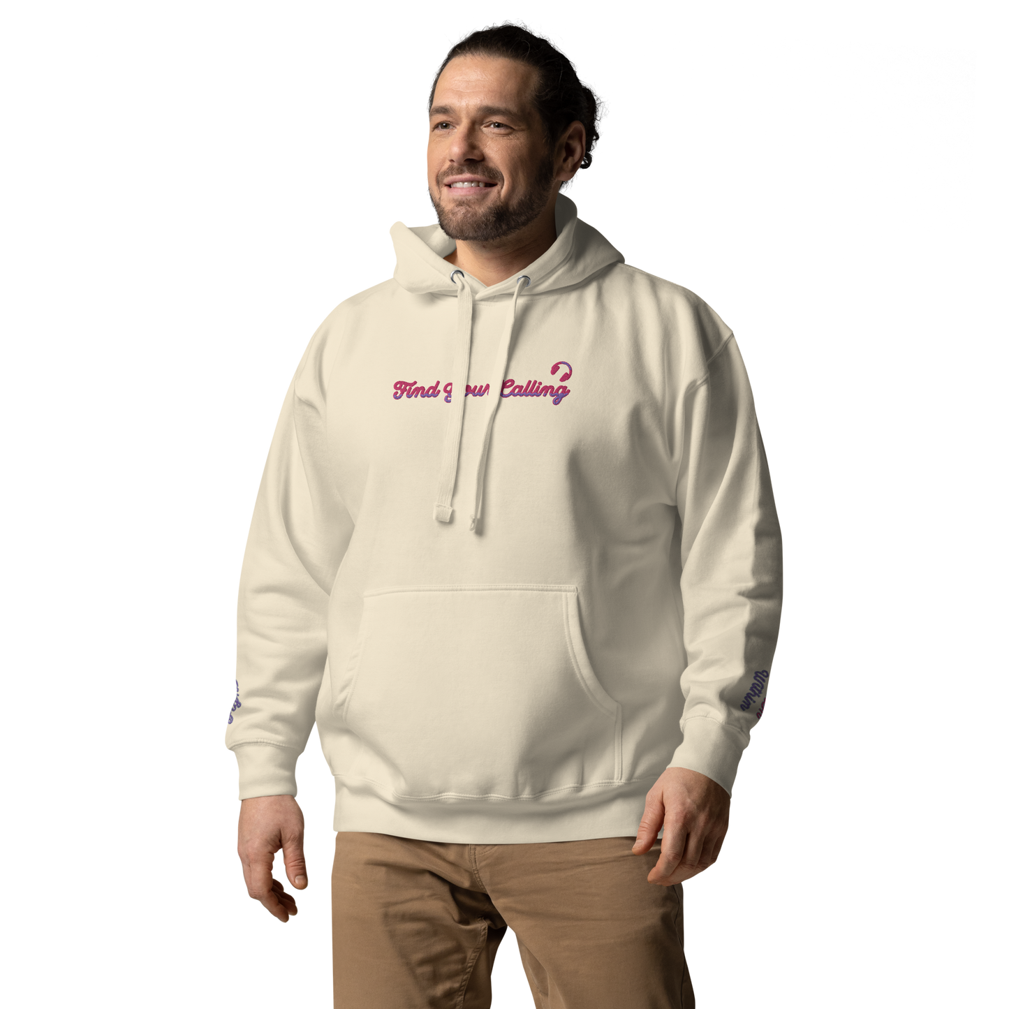 FIND YOUR CALLING (Listen Within) + (Follow Signs) Unisex Embroidered Hoodie