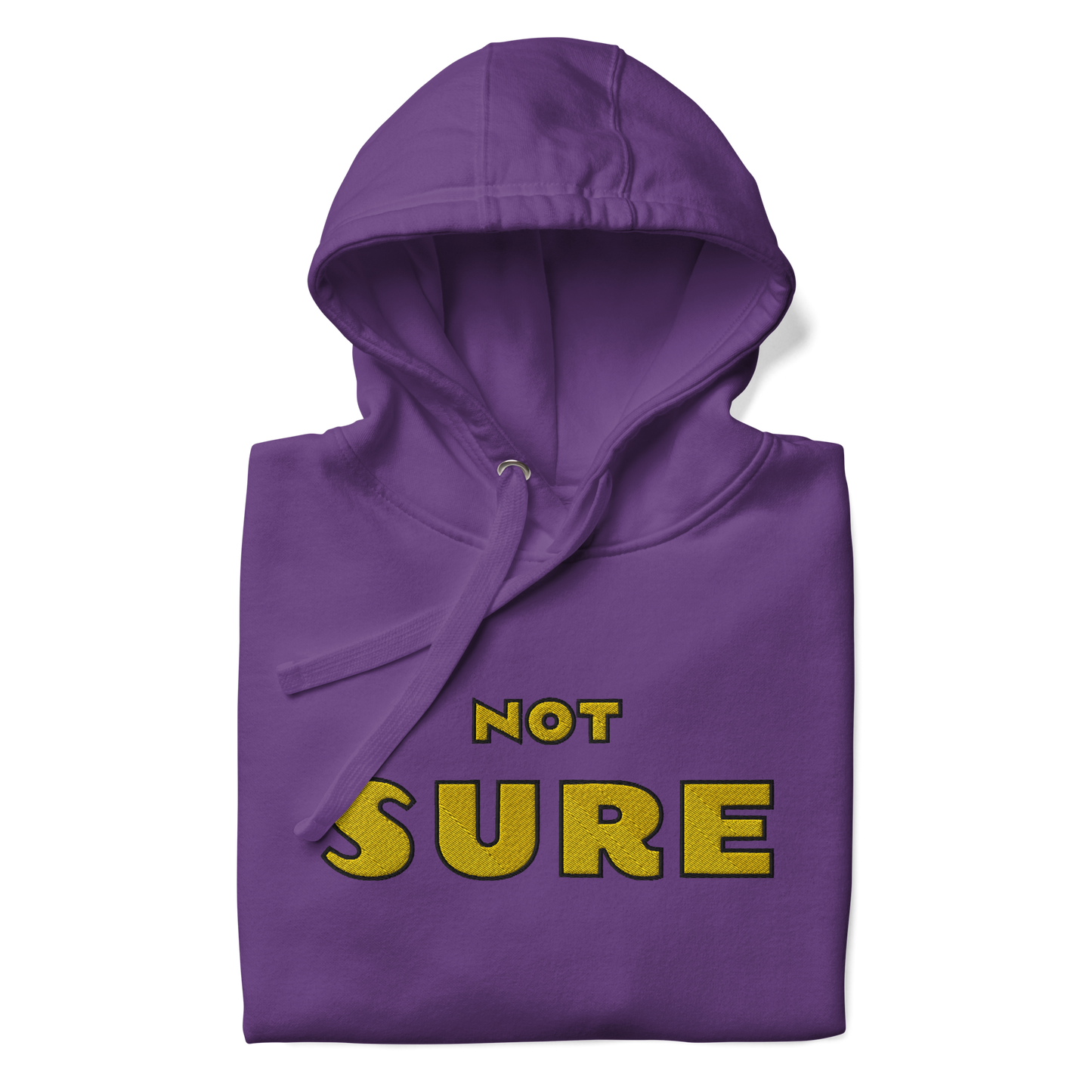 NOT SURE (Eyes Closed) + (Breathe) Unisex Embroidered Hoodie