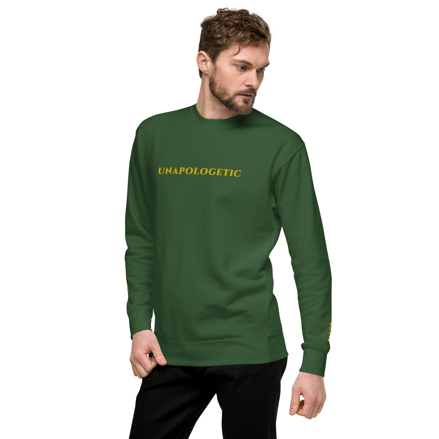 UNAPOLOGETIC (Be Brave) + (Be True) Unisex Premium Embroidered Sweatshirt